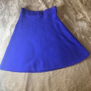 Blue A-line skirt